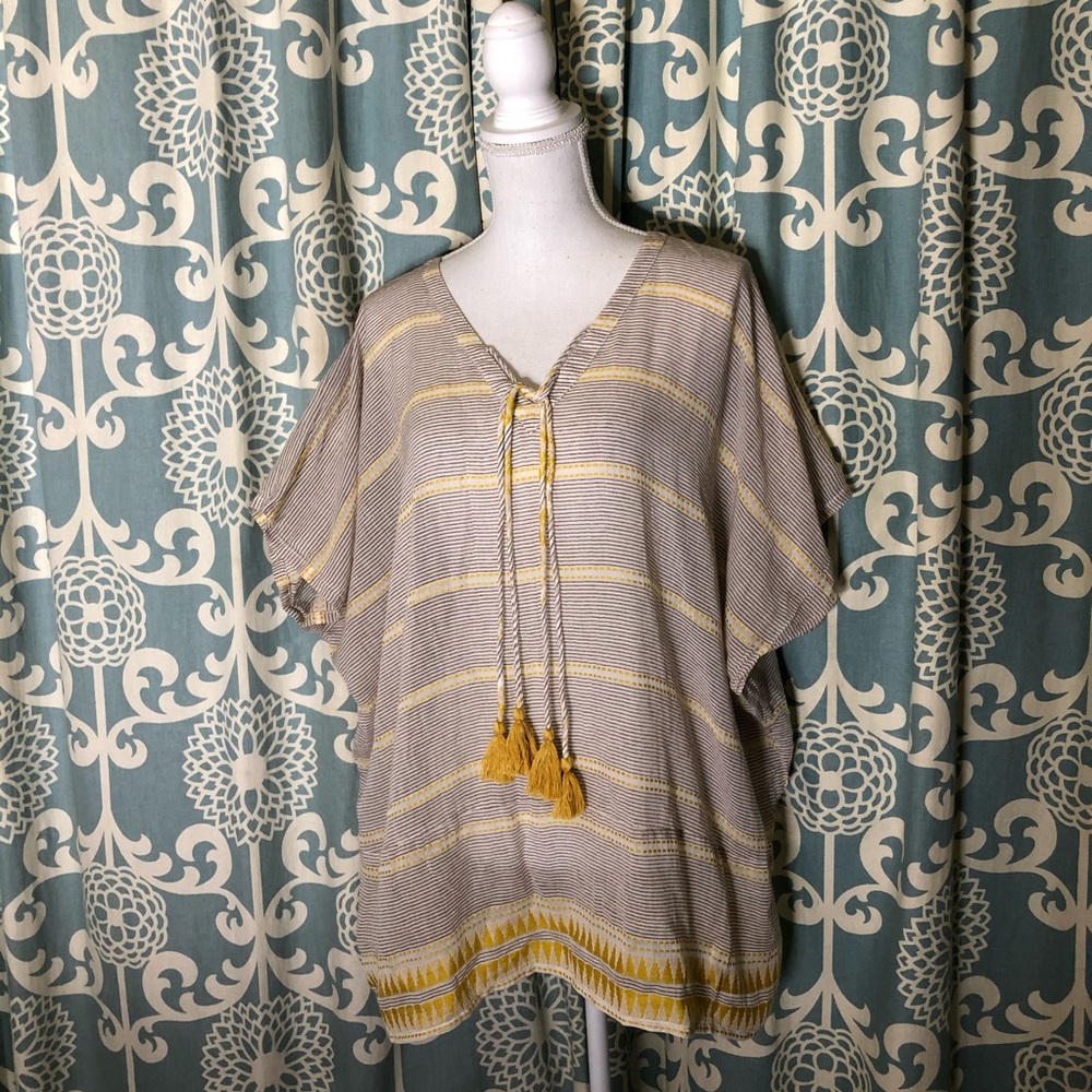 En Creme Brand Tunic with Tassels